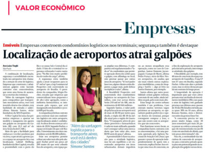 Localização de aeroportos atrai galpões