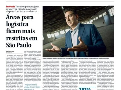 Valor Econômico - Áreas para logística ficam mais restritas em São Paulo